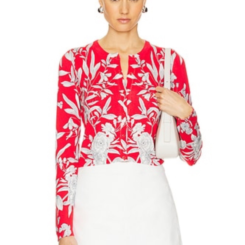 Floral Red Women's Top